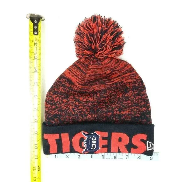 Detroit Tigers Knit Stocking Cap Embroidered Logo New Era Unisex Adult Official - Picture 7 of 7